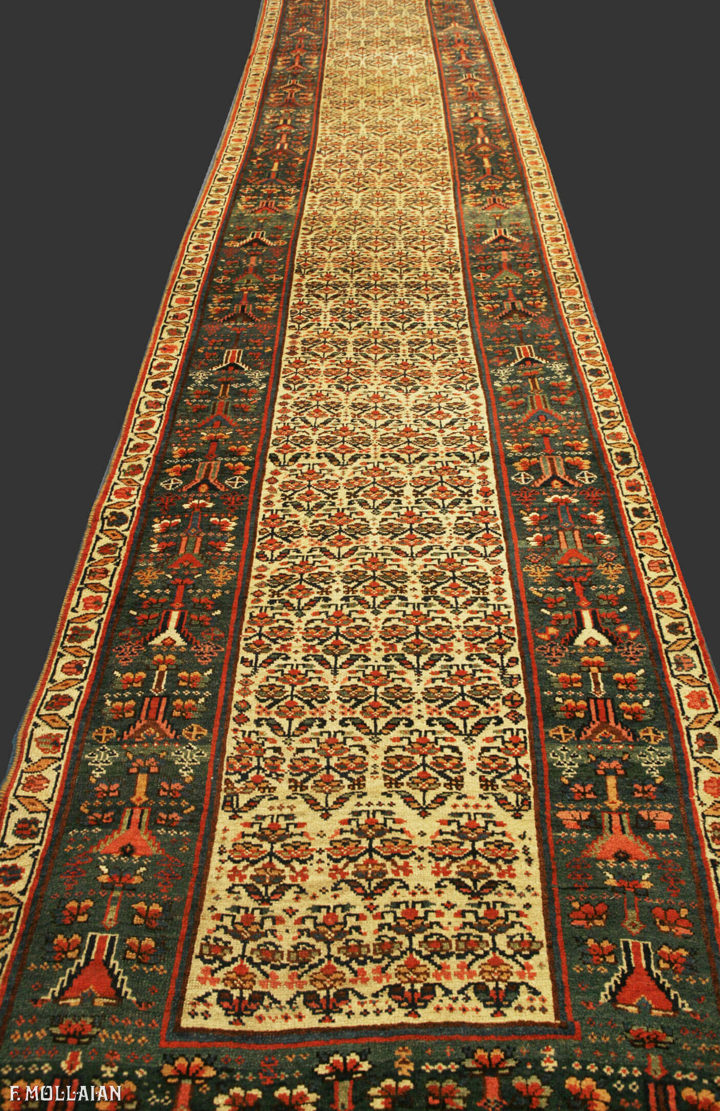 Antique Persian Bijar (Bidjar) Runner n°:26064388